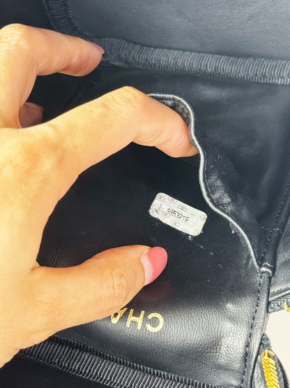 Chanel Vintage Caviar Vanity Crossbody Bag