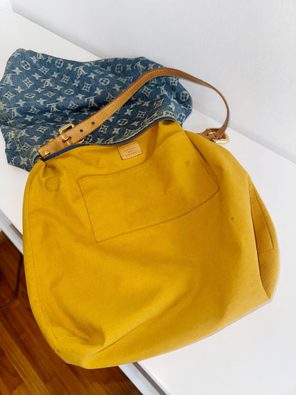 Louis Vuitton Vintage Denim Baggy GM Shoulder Bag