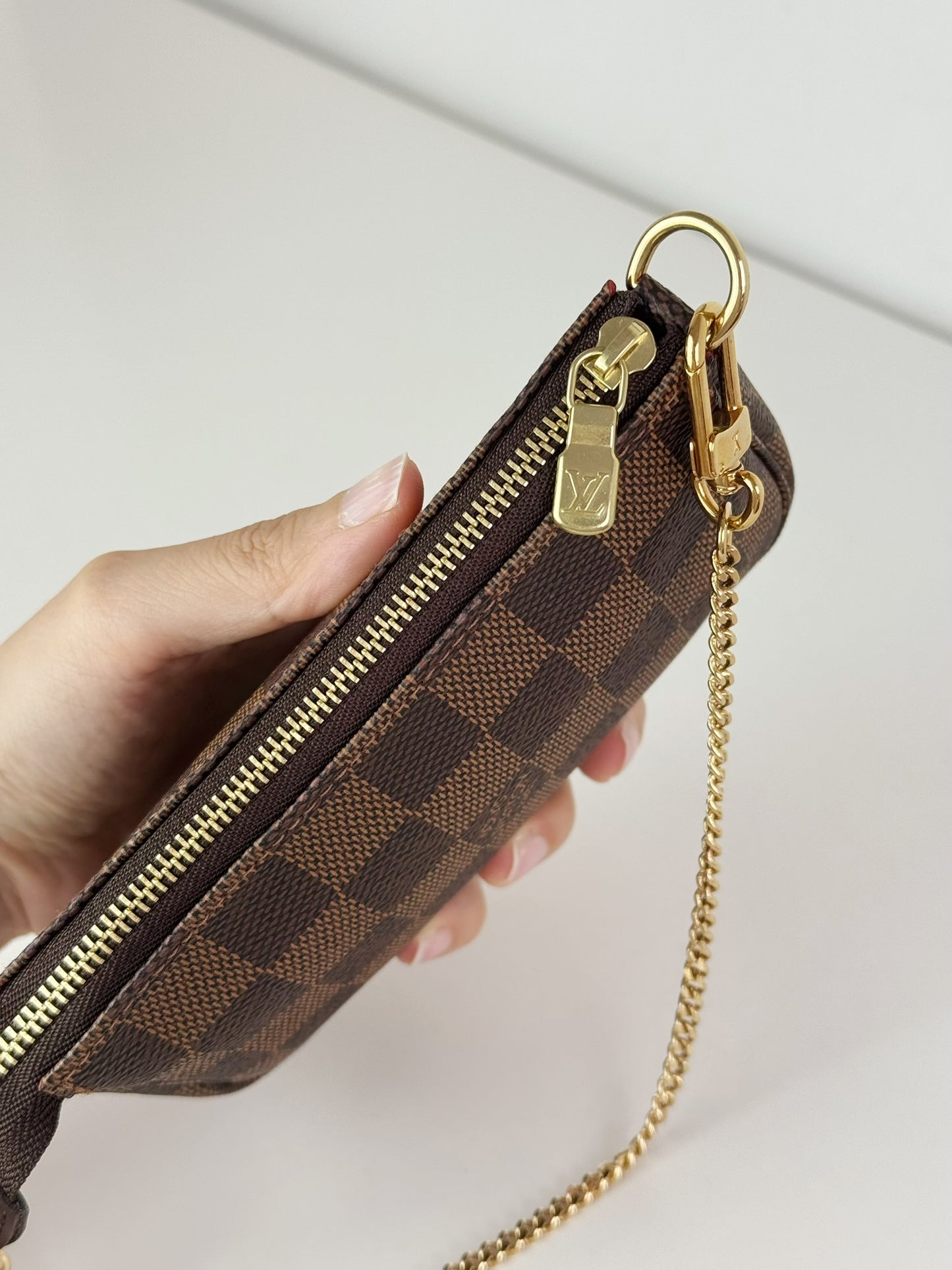 Louis Vuitton Vintage Mini Damier Pochette Accessoires Shoulder Crossbody Bag