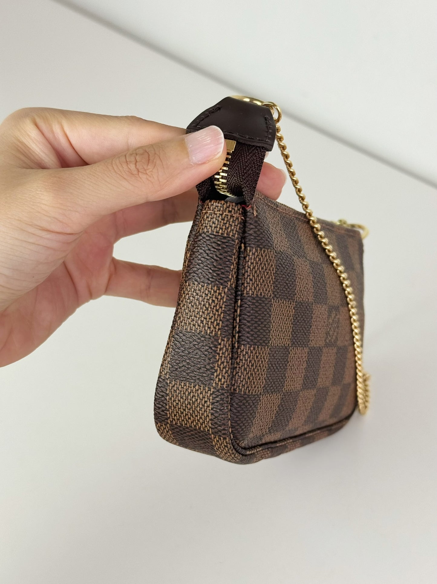 Louis Vuitton Vintage Mini Damier Pochette Accessoires Shoulder Crossbody Bag