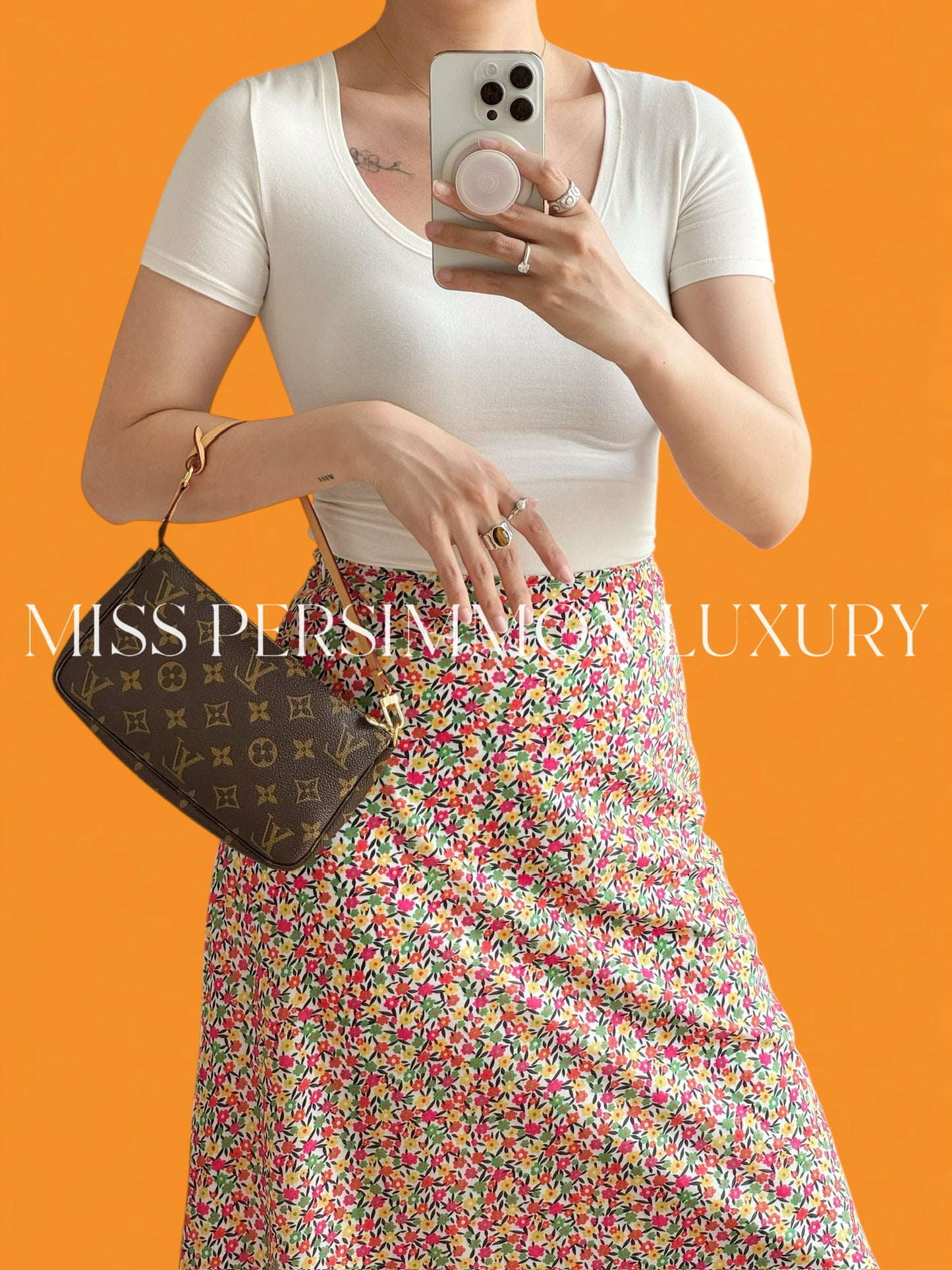 Louis Vuitton Vintage Pochette Accessoires Shoulder Crossbody Bag
