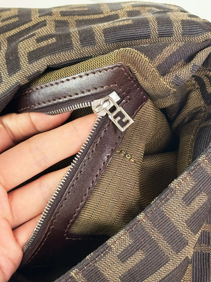 Fendi Vintage Zucca Mamma Baguette Shoulder Bag