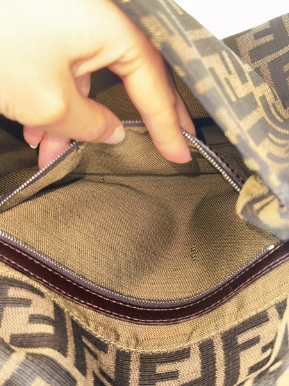 Fendi Vintage Zucca Mamma Baguette Shoulder Bag