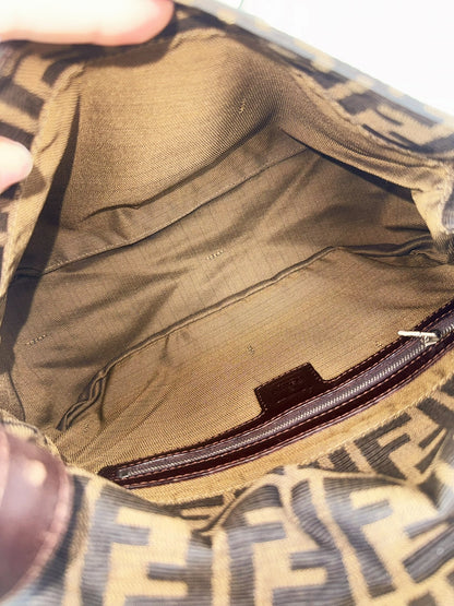 Fendi Vintage Zucca Mamma Baguette Shoulder Bag
