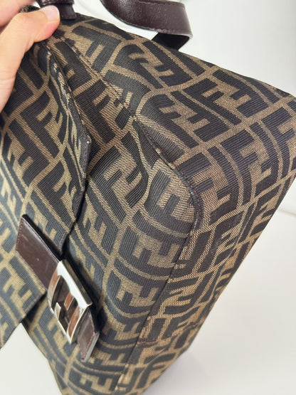 Fendi Vintage Zucca Mamma Baguette Shoulder Bag