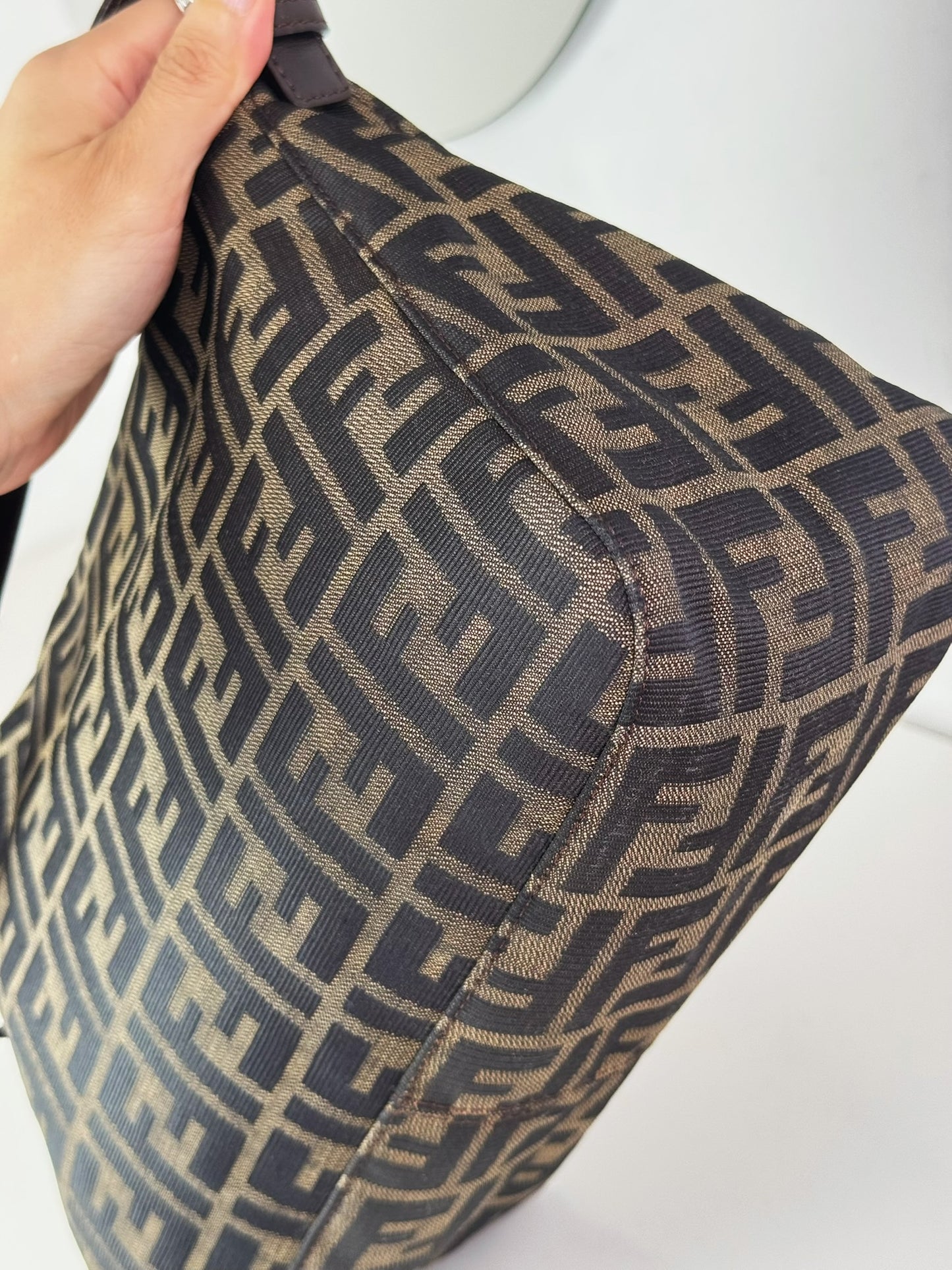 Fendi Vintage Zucca Mamma Baguette Shoulder Bag
