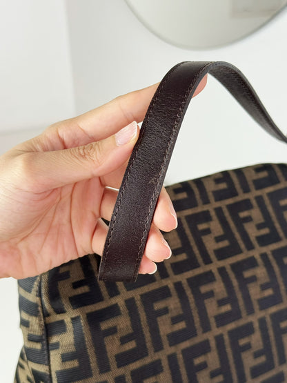 Fendi Vintage Zucca Mamma Baguette Shoulder Bag