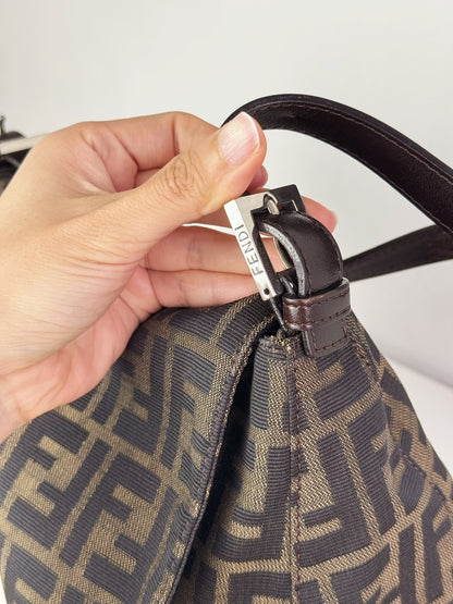 Fendi Vintage Zucca Mamma Baguette Shoulder Bag
