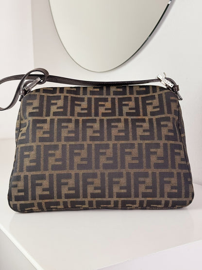 Fendi Vintage Zucca Mamma Baguette Shoulder Bag