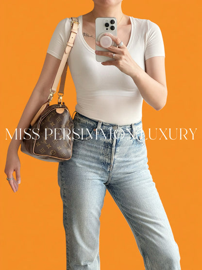 Louis Vuitton Vintage Speedy 25 Handbag Crossbody Bag
