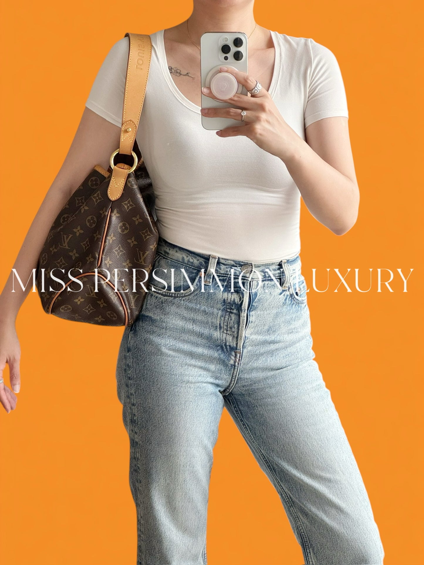 Louis Vuitton Vintage Delightful PM Tote Shoulder Bag