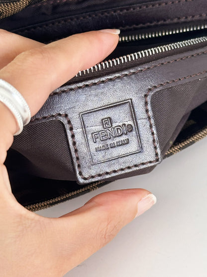 Fendi Vintage Zucca Baguette Shoulder Bag