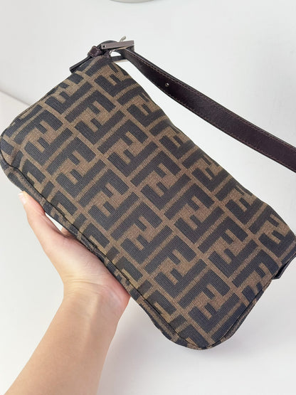 Fendi Vintage Zucca Baguette Shoulder Bag