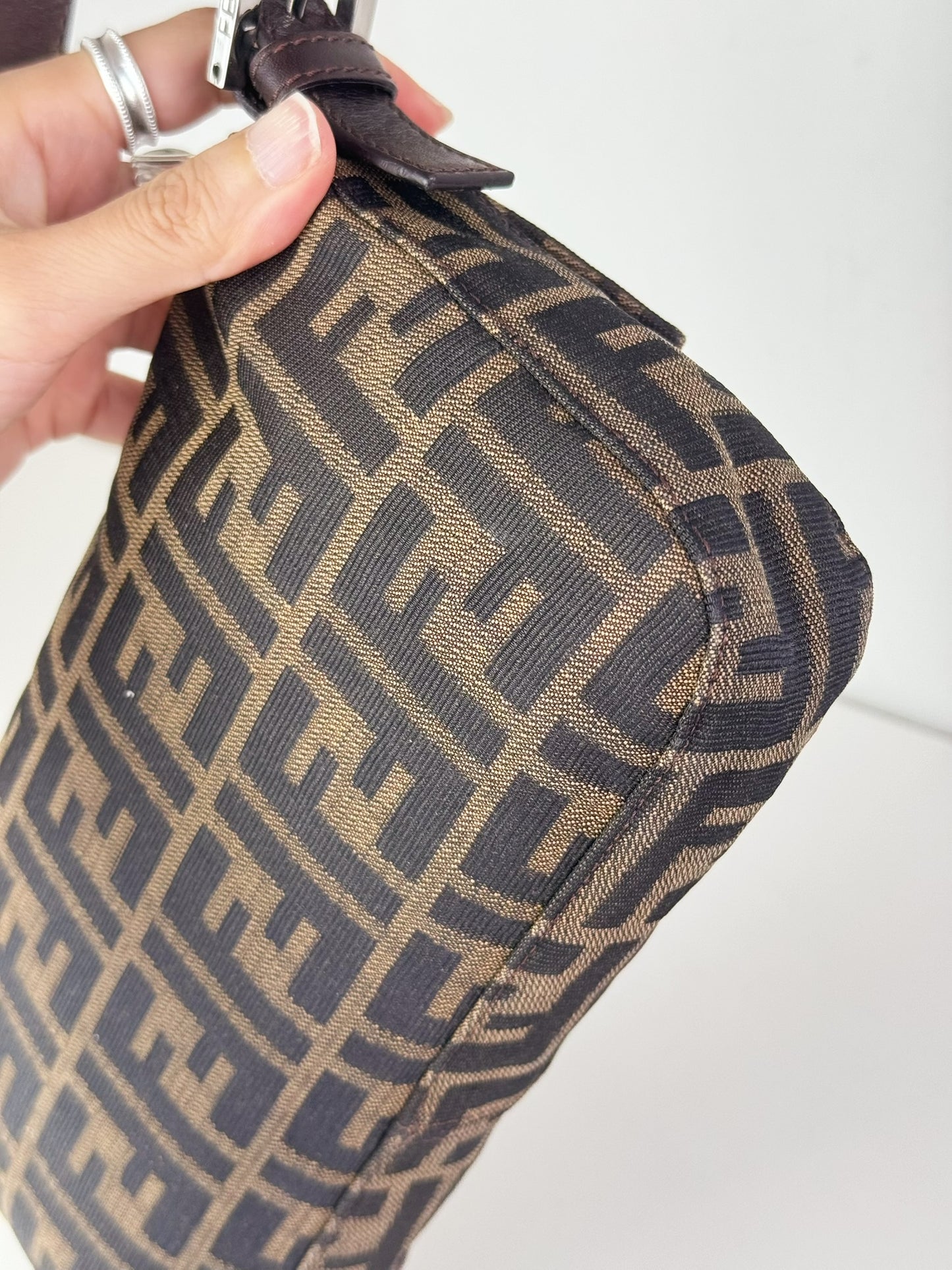 Fendi Vintage Zucca Baguette Shoulder Bag