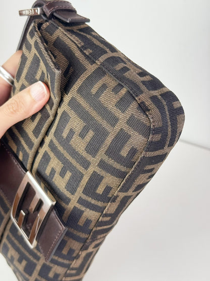Fendi Vintage Zucca Baguette Shoulder Bag