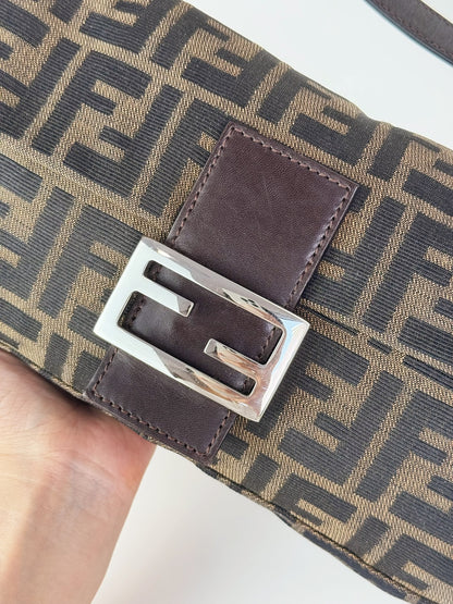 Fendi Vintage Zucca Baguette Shoulder Bag