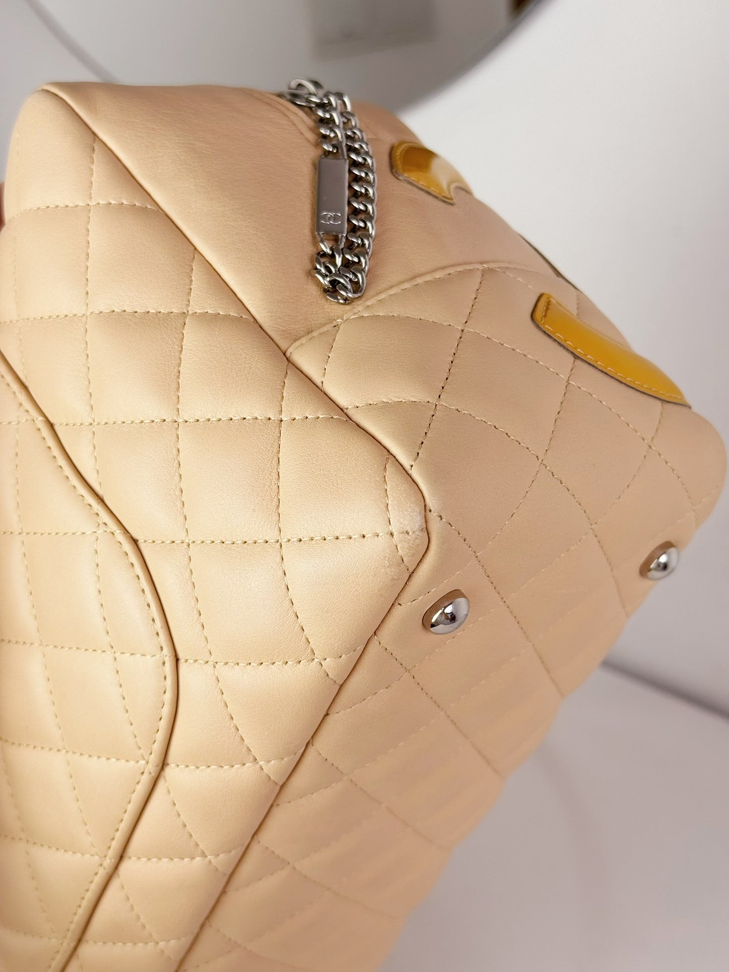 Chanel Vintage Cambon Bowling Shoulder Bag