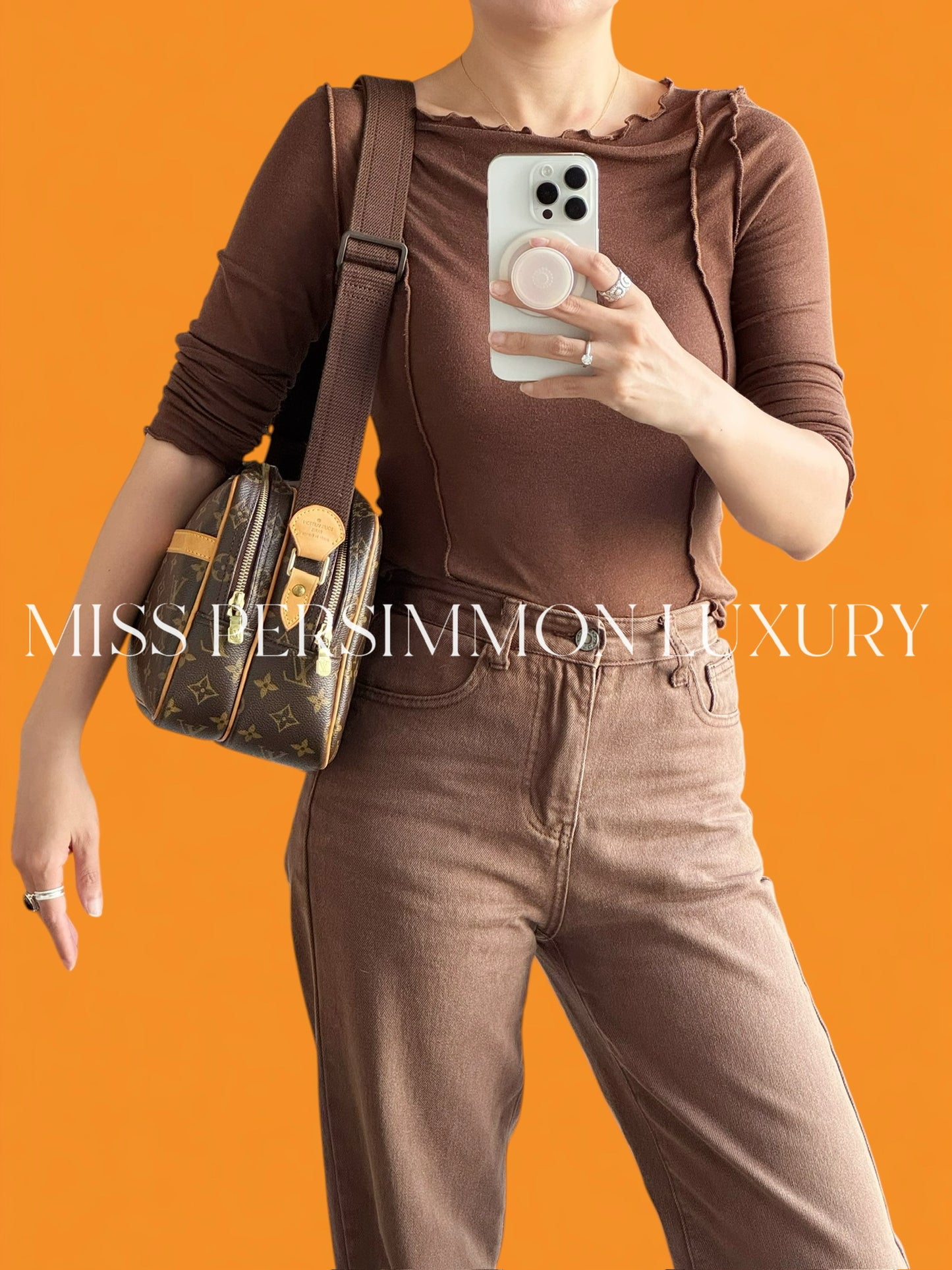 Louis Vuitton Vintage Reporter Shoulder Crossbody Bag