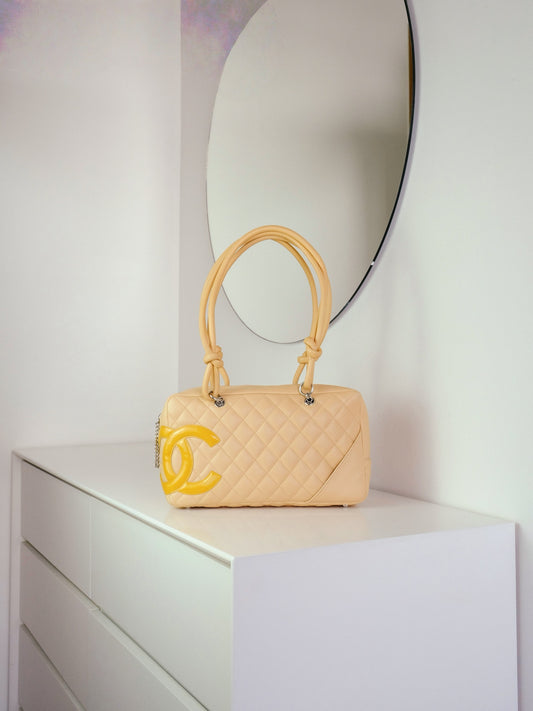 Chanel Vintage Cambon Bowling Shoulder Bag