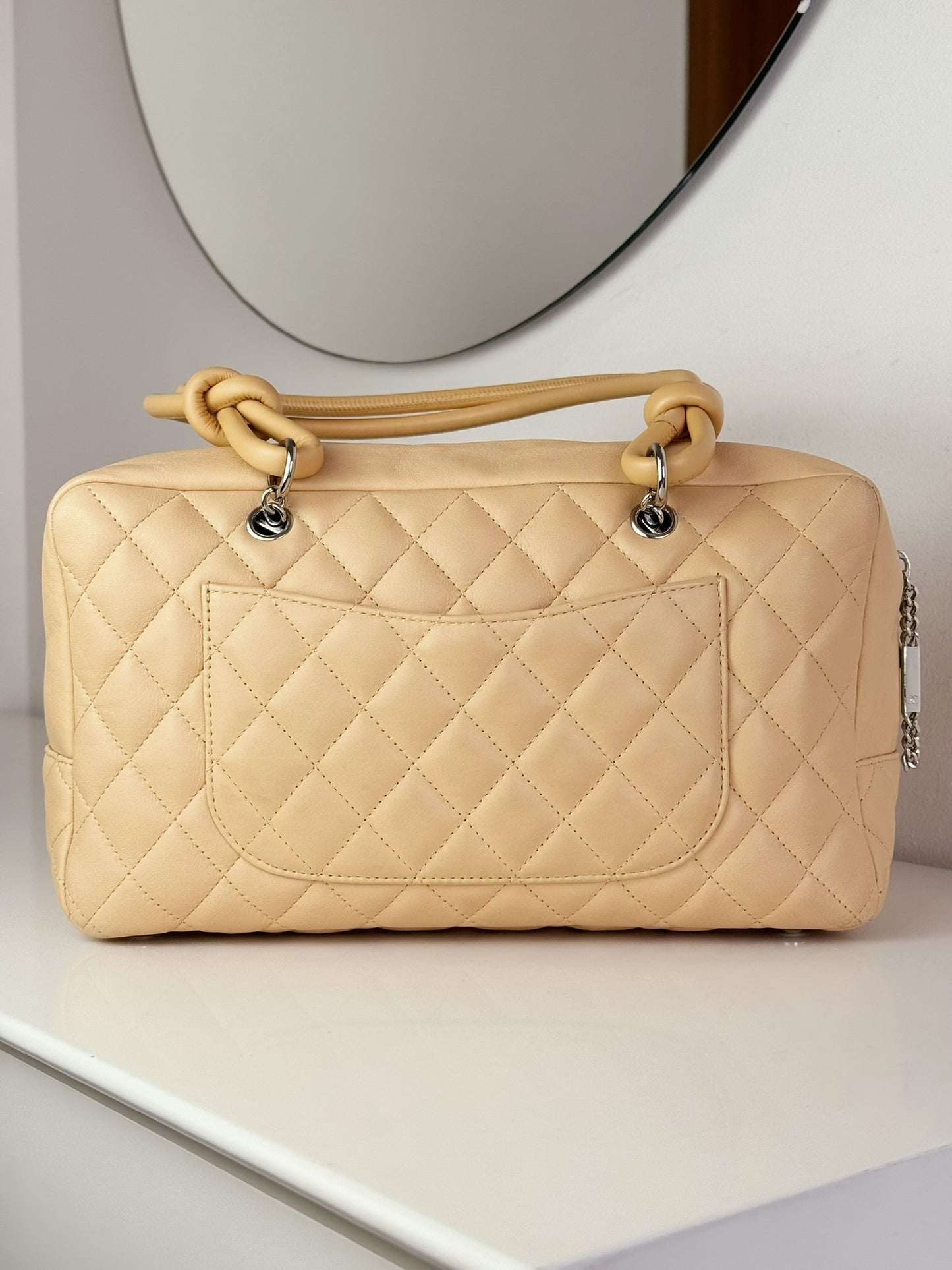Chanel Vintage Cambon Bowling Shoulder Bag