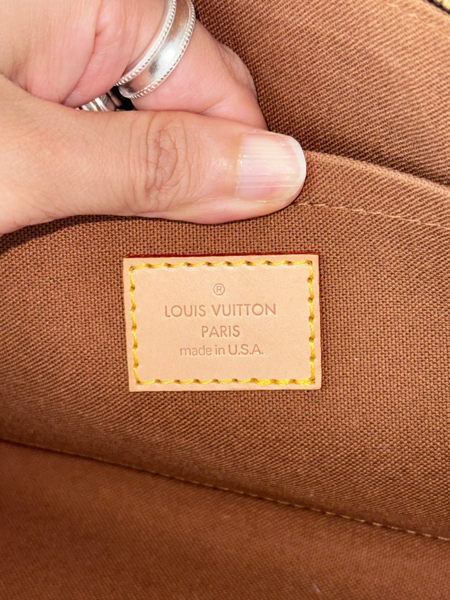 Louis Vuitton Vintage Popincourt Handbag Crossbody Bag