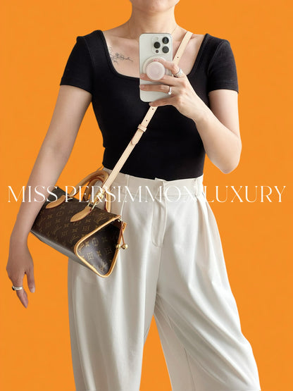 Louis Vuitton Vintage Popincourt Handbag Crossbody Bag