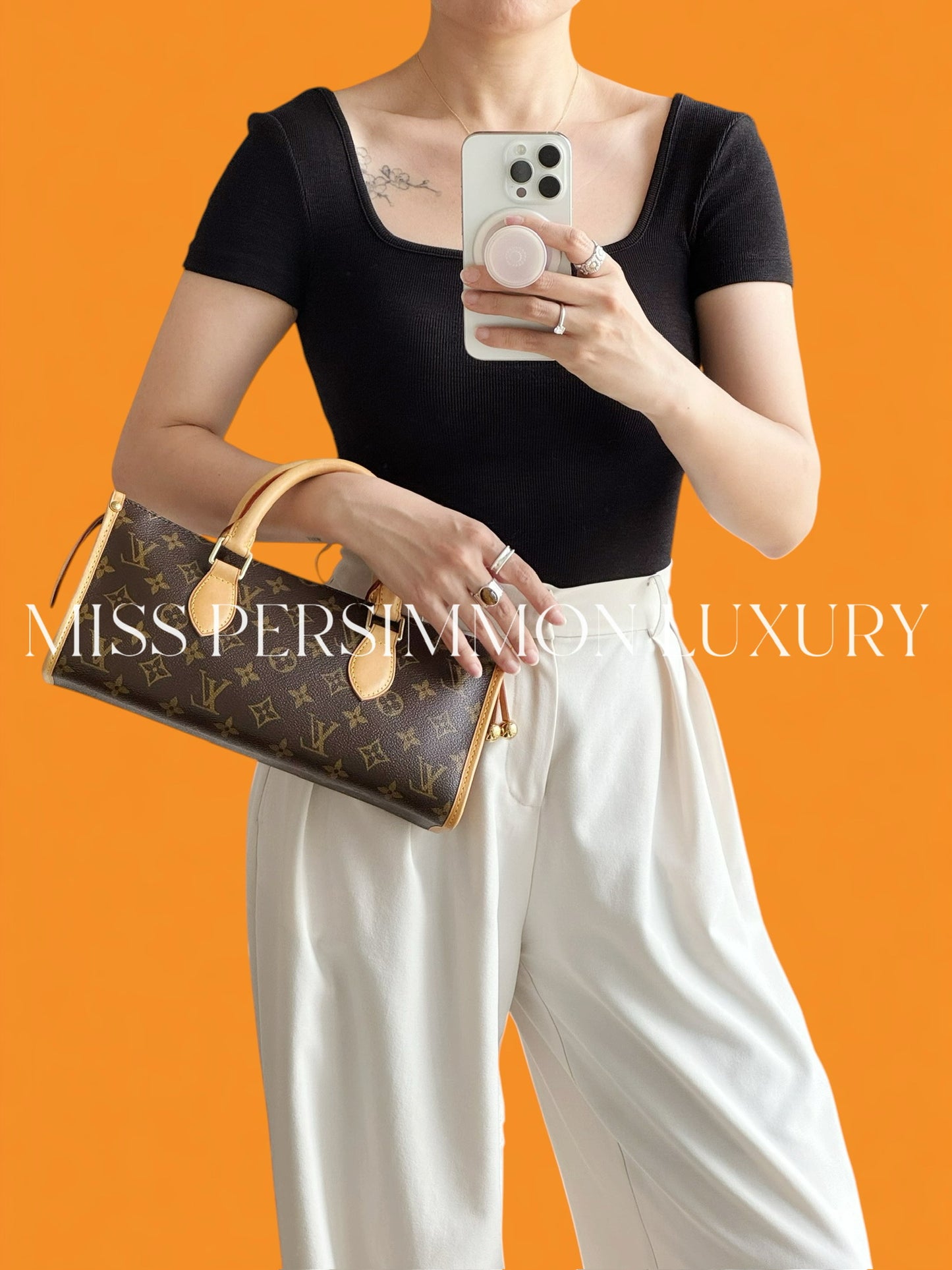 Louis Vuitton Vintage Popincourt Handbag Crossbody Bag