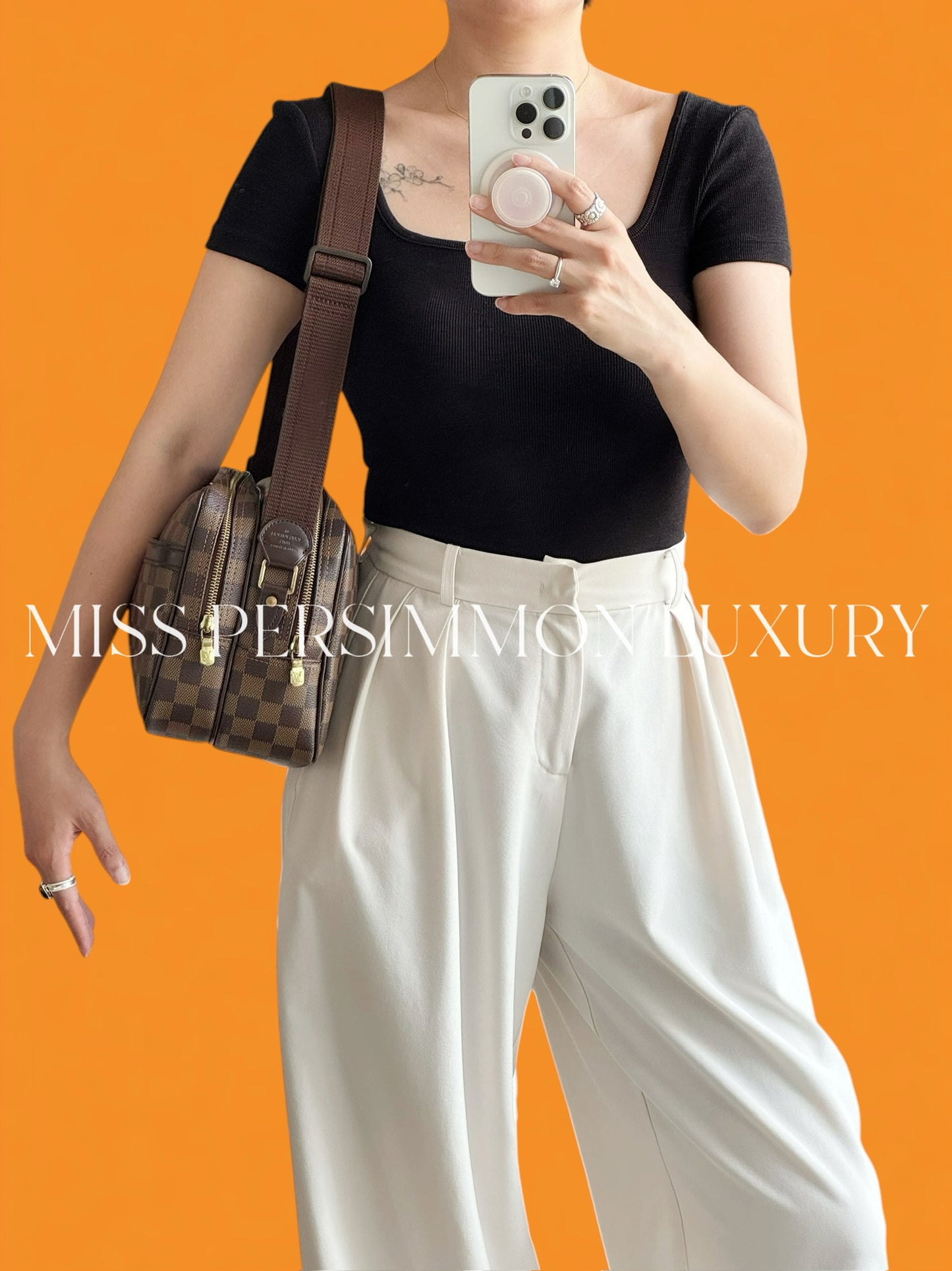Louis Vuitton Vintage Damier Reporter Shoulder Crossbody Bag