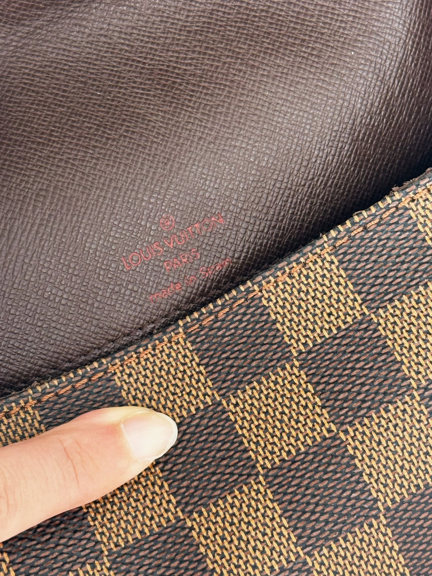 Louis Vuitton Vintage Damier Musette Tango Shoulder Crossbody Bag