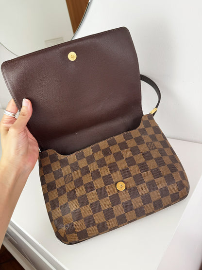 Louis Vuitton Vintage Damier Musette Tango Shoulder Crossbody Bag
