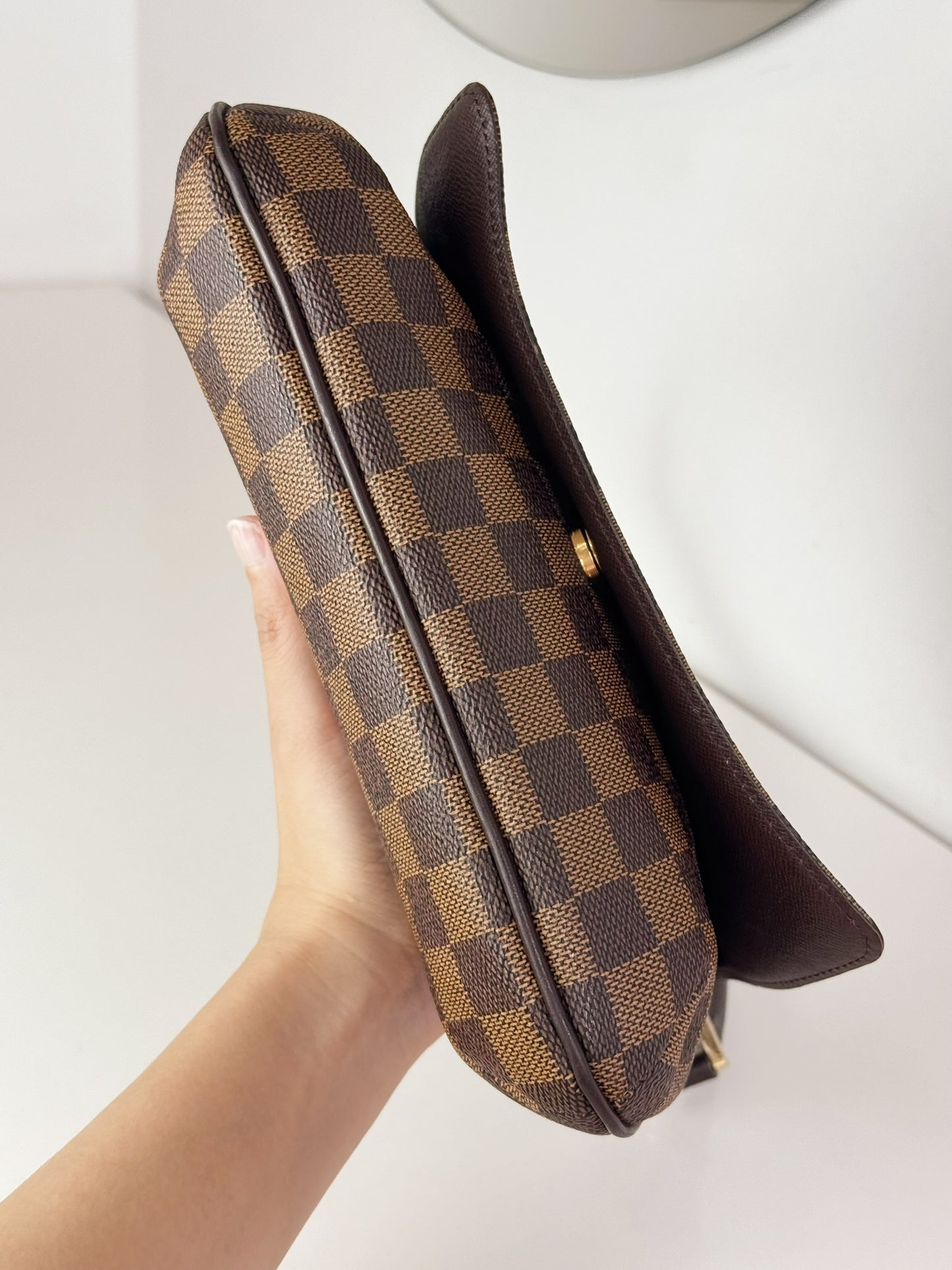 Louis Vuitton Vintage Damier Musette Tango Shoulder Crossbody Bag