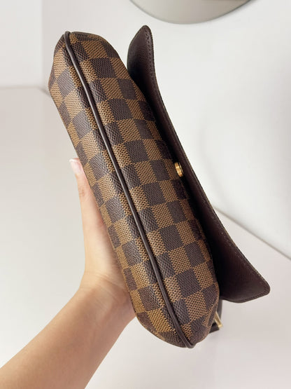 Louis Vuitton Vintage Damier Musette Tango Shoulder Crossbody Bag