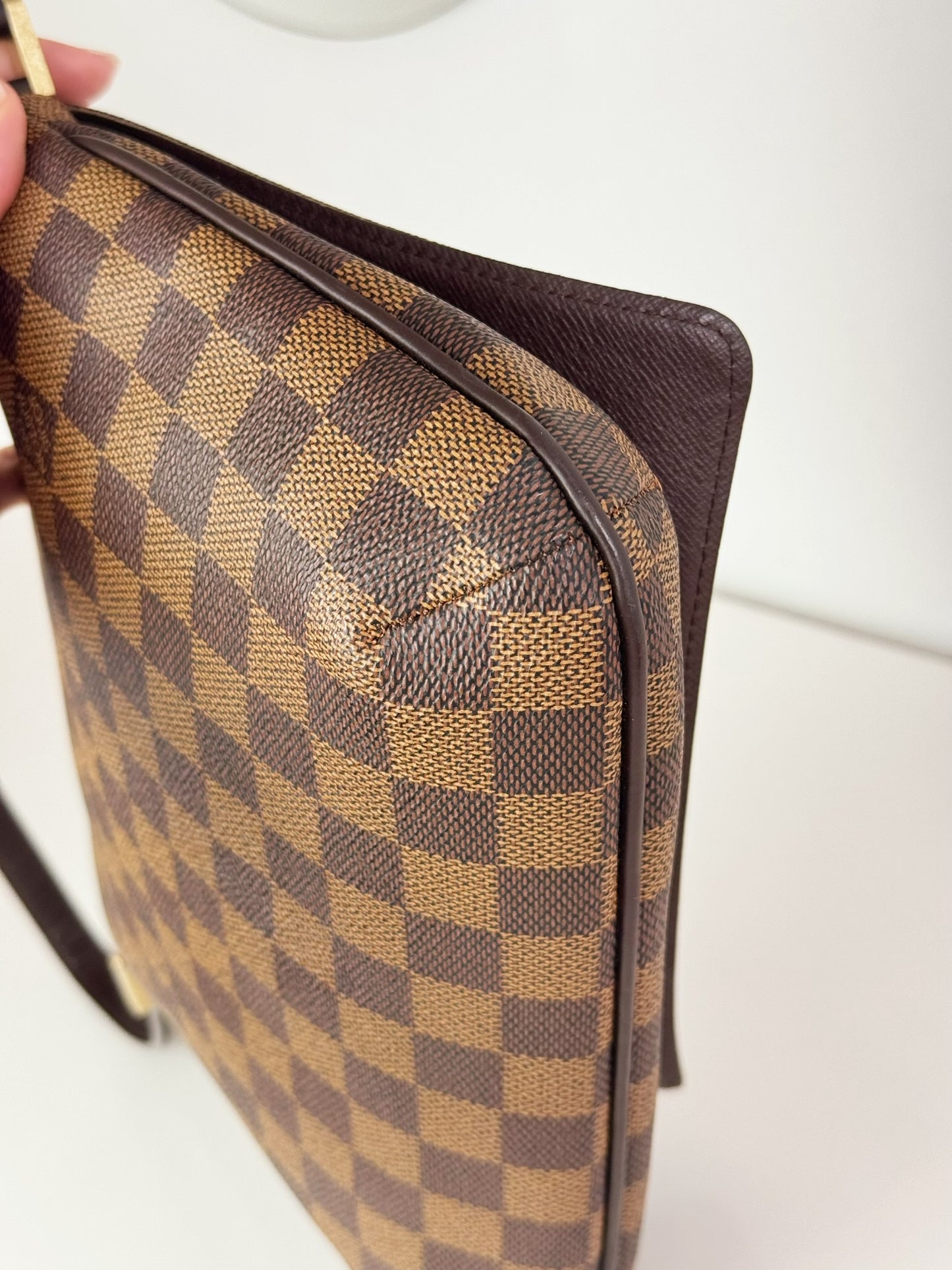Louis Vuitton Vintage Damier Musette Tango Shoulder Crossbody Bag