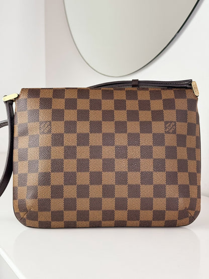 Louis Vuitton Vintage Damier Musette Tango Shoulder Crossbody Bag