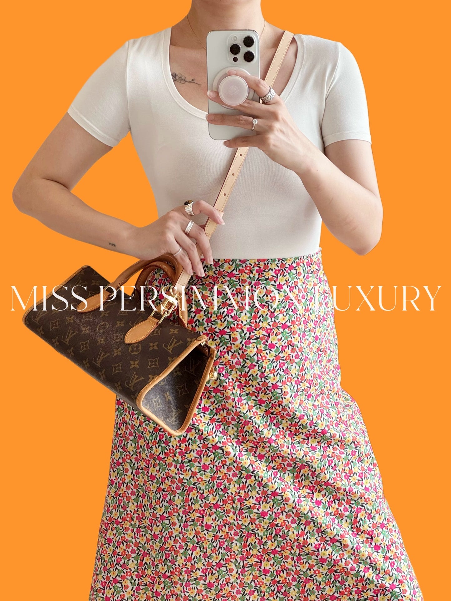 Louis Vuitton Vintage Popincourt Handbag Crossbody Bag