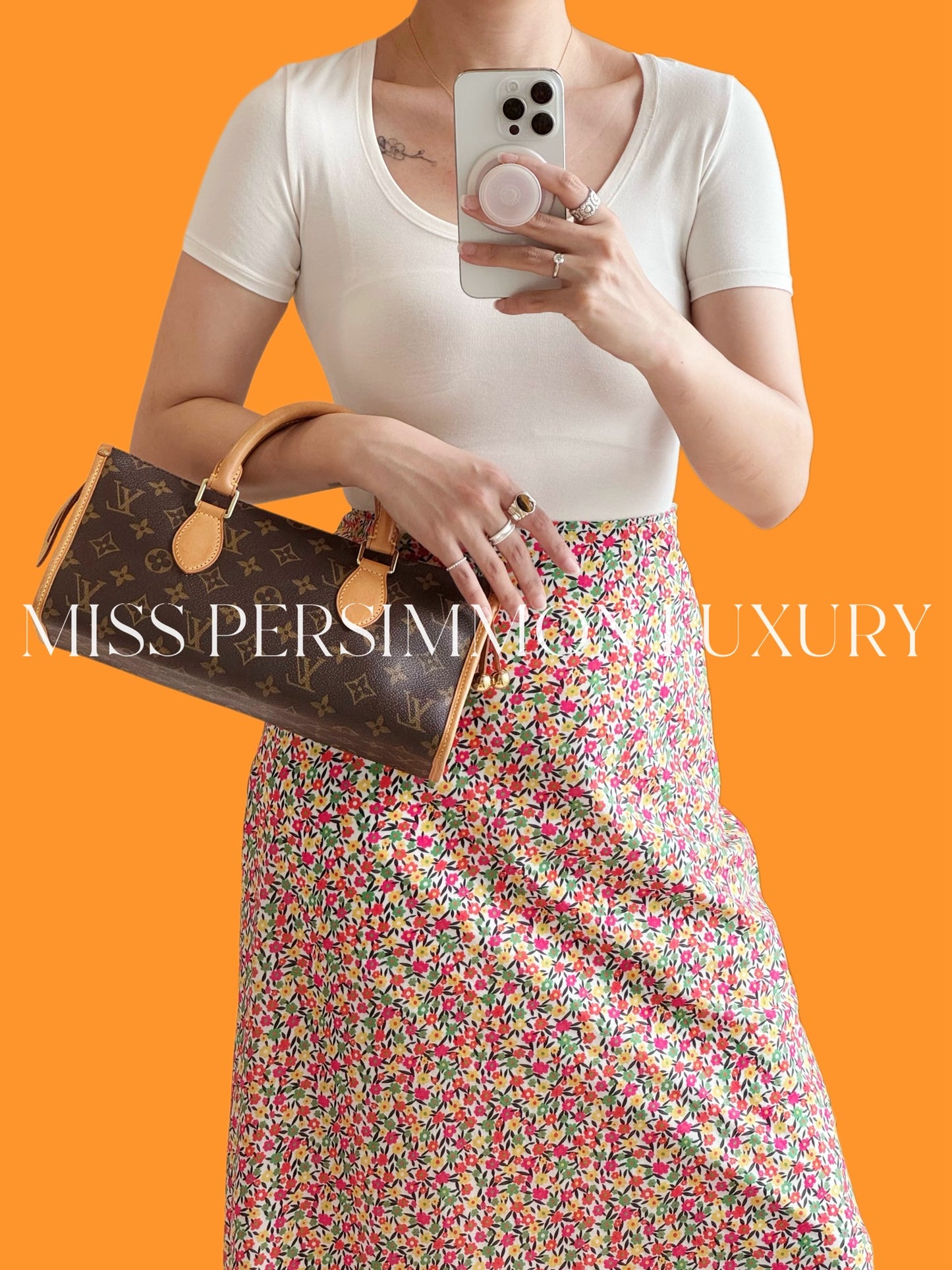 Louis Vuitton Vintage Popincourt Handbag Crossbody Bag