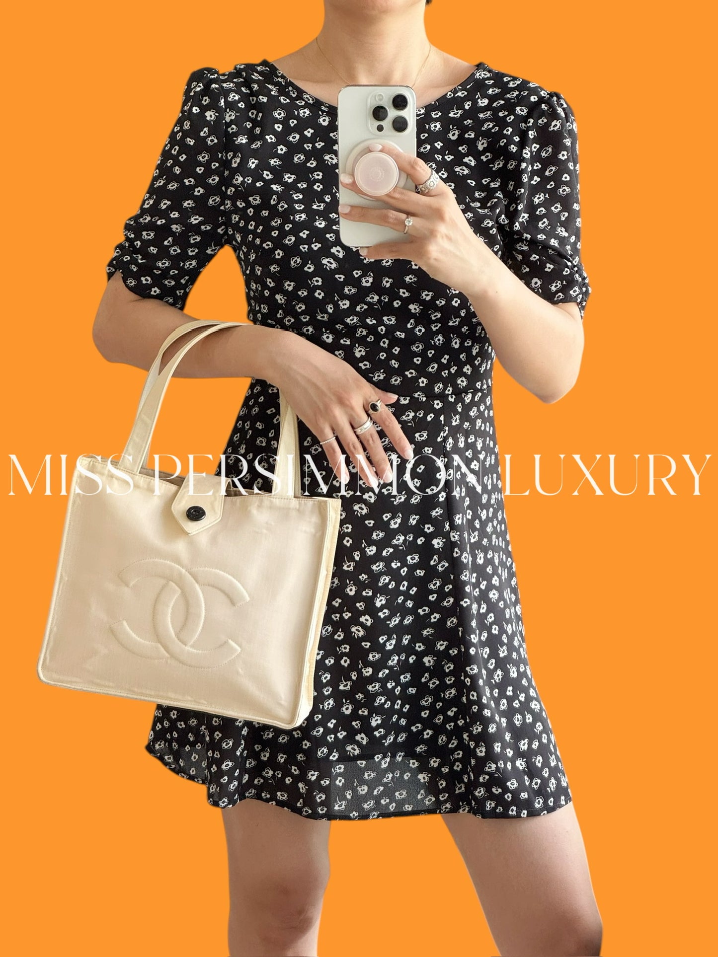 Chanel Vintage Coco Shoulder Tote Bag