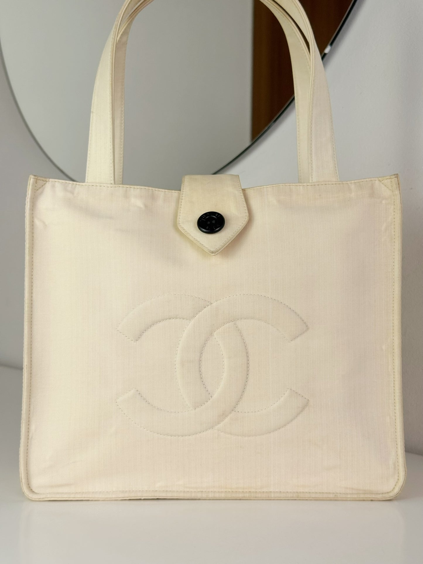 Chanel Vintage Coco Shoulder Tote Bag