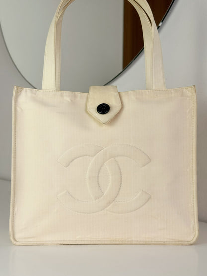 Chanel Vintage Coco Shoulder Tote Bag