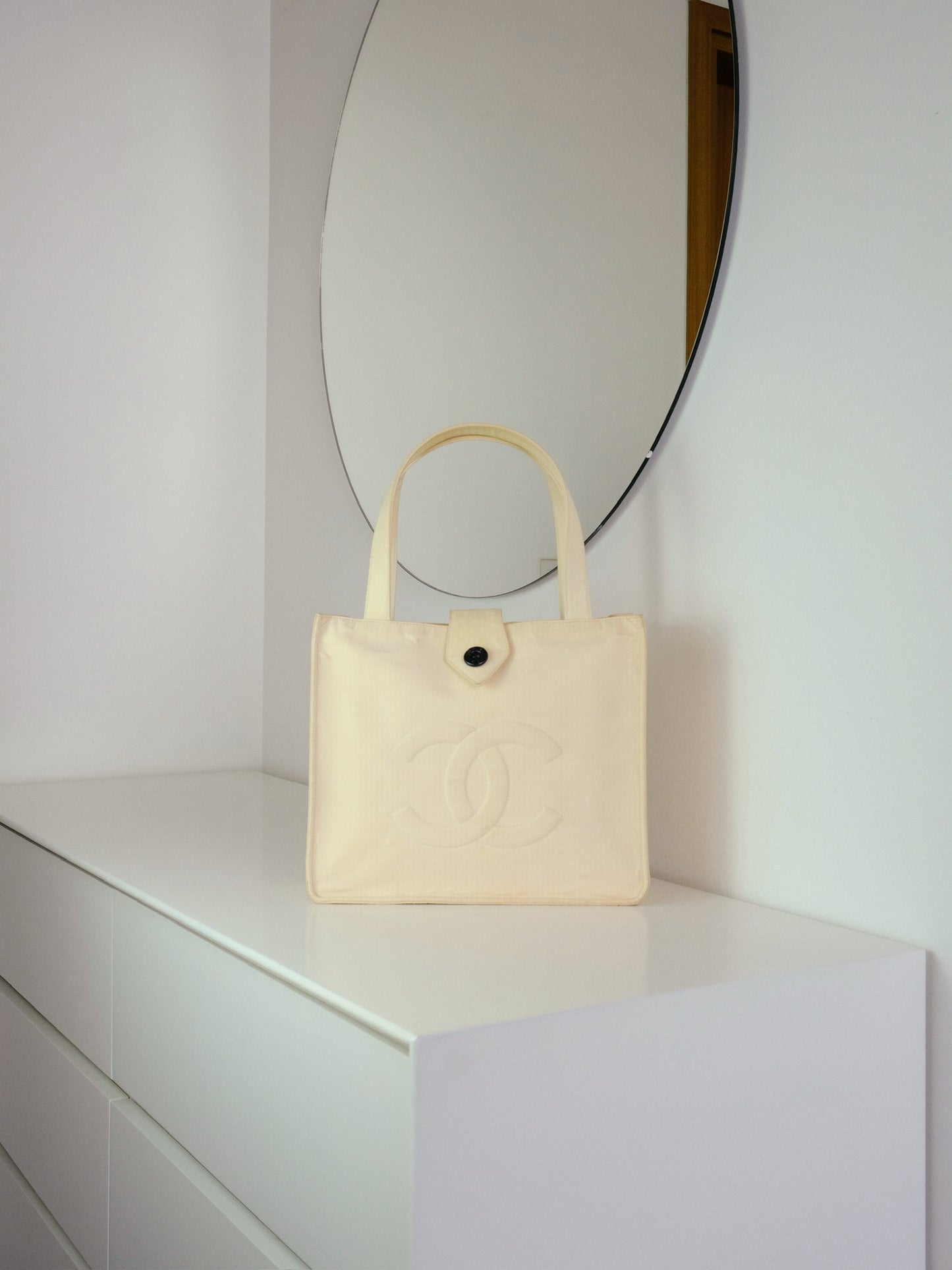 Chanel Vintage Coco Shoulder Tote Bag