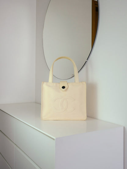 Chanel Vintage Coco Shoulder Tote Bag