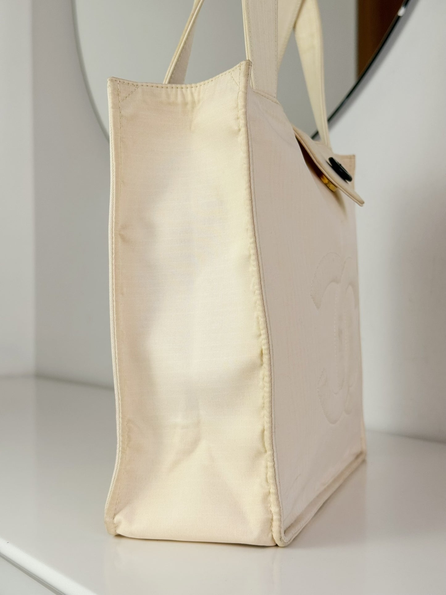 Chanel Vintage Coco Shoulder Tote Bag