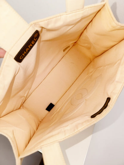 Chanel Vintage Coco Shoulder Tote Bag