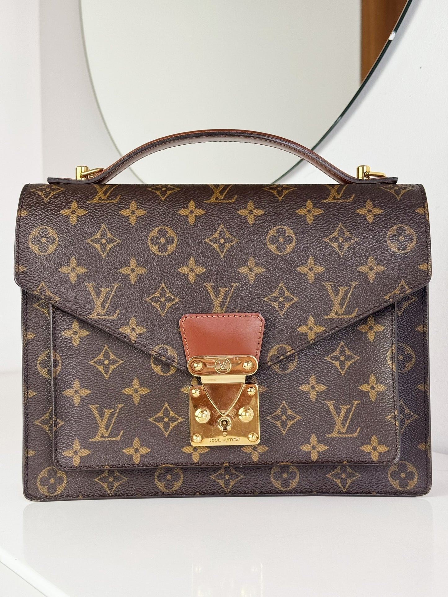 Louis Vuitton Vintage Monceau Handbag Crossbody Bag