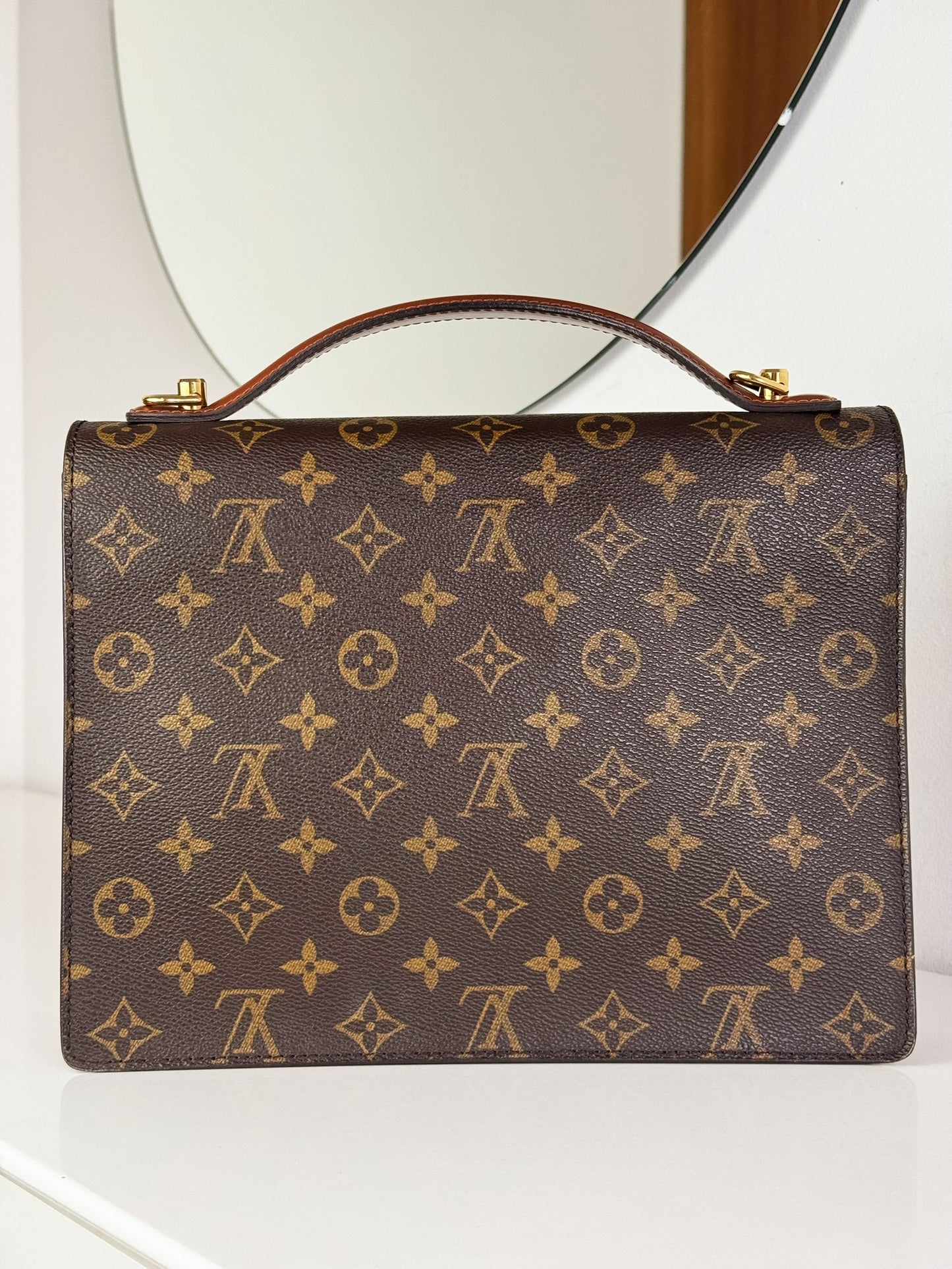Louis Vuitton Vintage Monceau Handbag Crossbody Bag