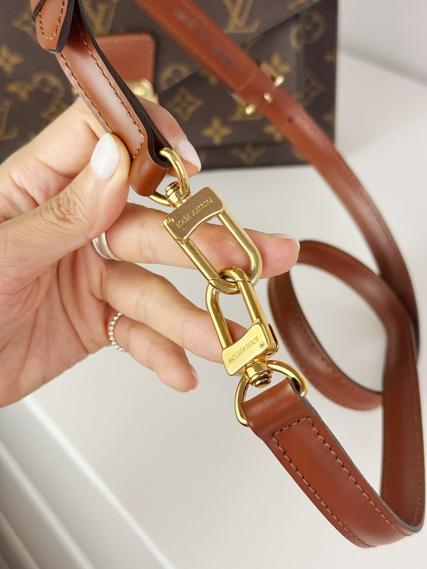 Louis Vuitton Vintage Monceau Handbag Crossbody Bag