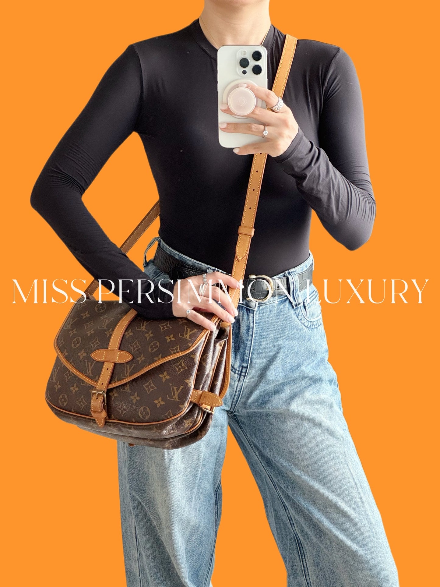 Louis Vuitton Vintage Saumur 30 Shoulder Crossbody Bag