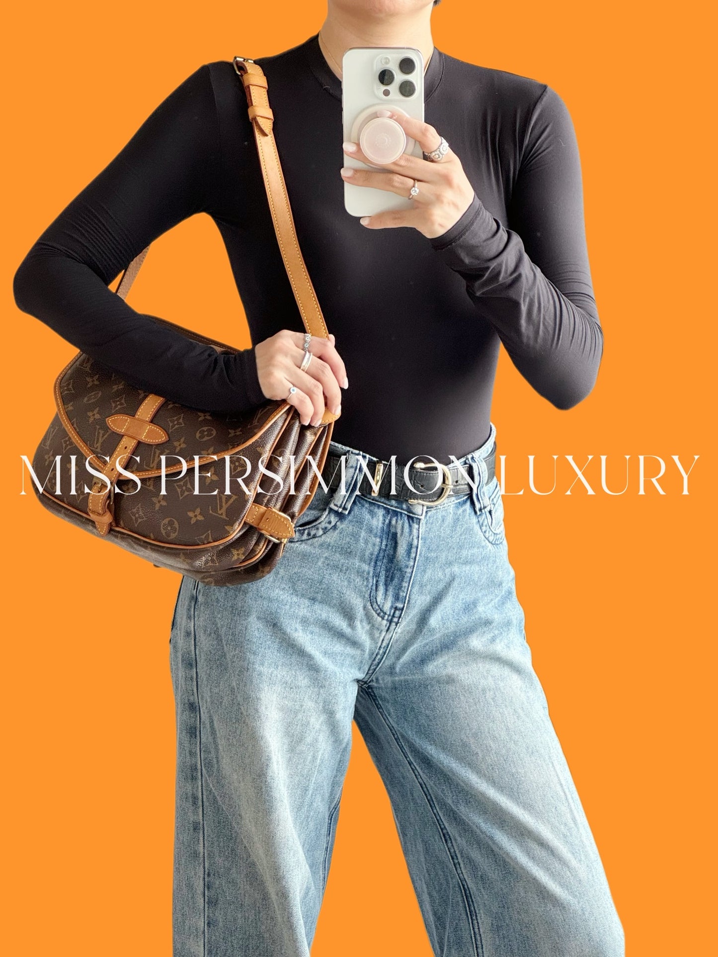 Louis Vuitton Vintage Saumur 30 Shoulder Crossbody Bag