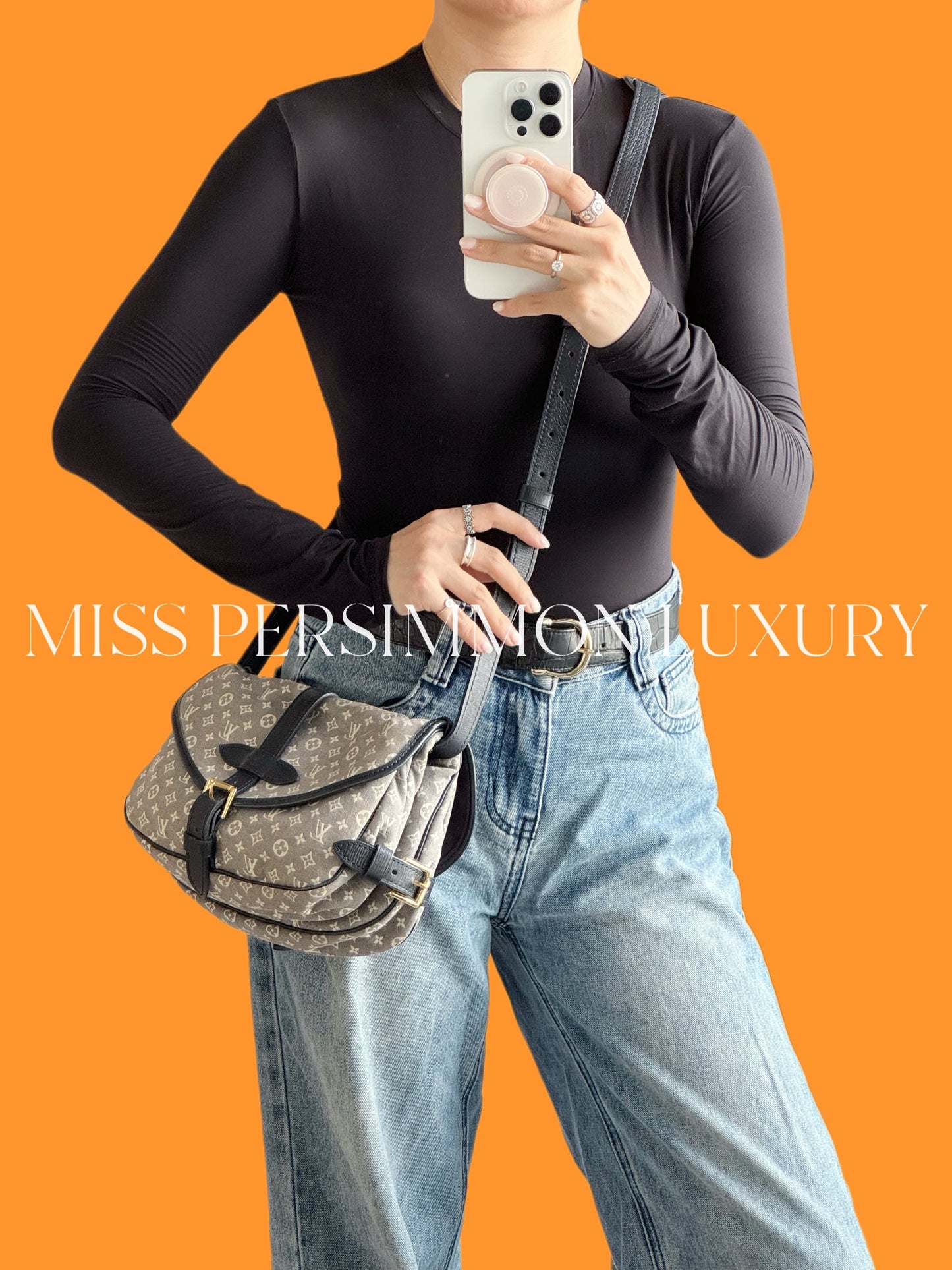 Louis Vuitton Vintage Denim Saumur Mini PM Shoulder Crossbody Bag