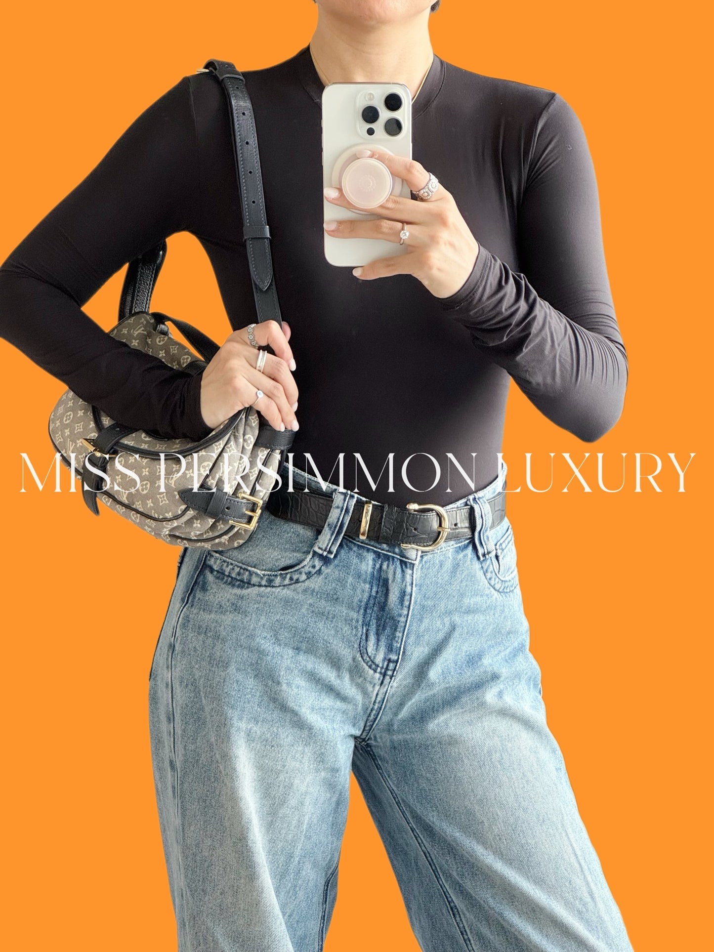 Louis Vuitton Vintage Denim Saumur Mini PM Shoulder Crossbody Bag